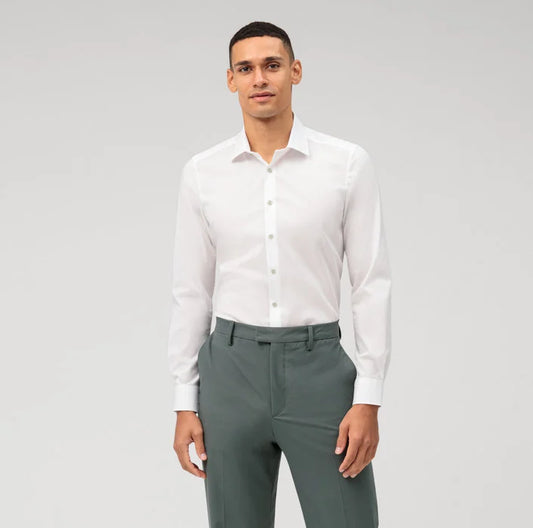 ΛΕΥΚΟ ΠΟΥΚΑΜΙΣΟ OLYMP SLIM FIT (2042/54/75)