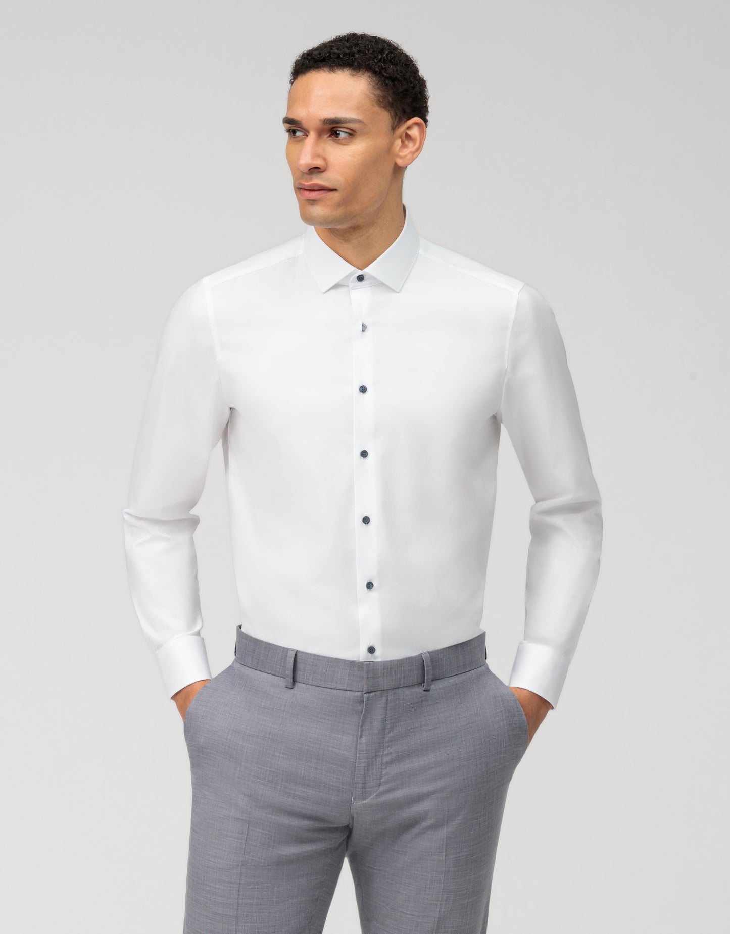 ΛΕΥΚΟ ΠΟΥΚΑΜΙΣΟ OLYMP LEVEL 5 - BODY FIT (2114/44/00)