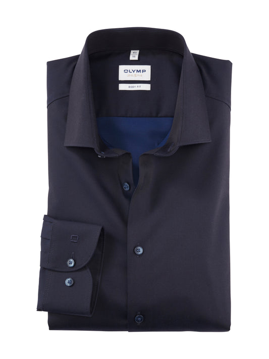 MIDNIGHT BLUE ΠΟΥΚΑΜΙΣΟ OLYMP LEVEL 5 - BODY FIT (2140/44/14)