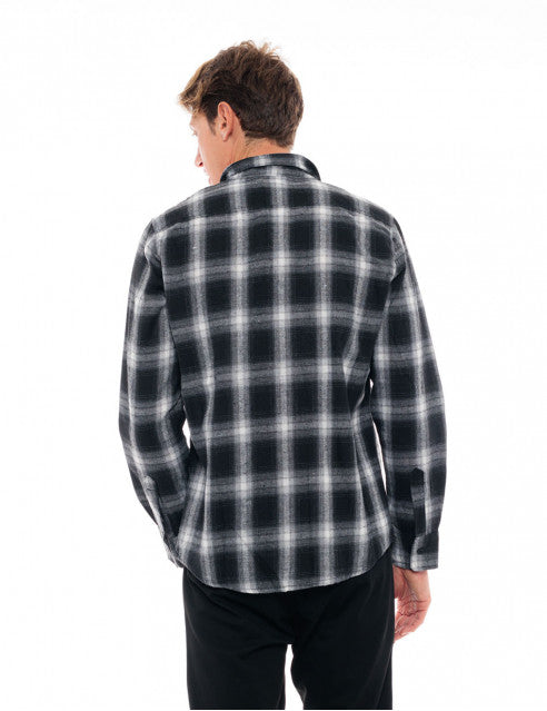 ΜΑΥΡΟ ΚΑΡΟ ΦΑΝΕΛΕΝΙΟ ΠΟΥΚΑΜΙΣΟ SPLENDID (48-203-006/black check)