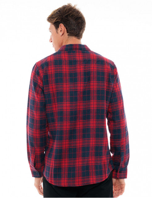 ΚΟΚΚΙΝΟ ΚΑΡΟ ΦΑΝΕΛΕΝΙΟ ΠΟΥΚΑΜΙΣΟ BISTON (48-203-006/red check)