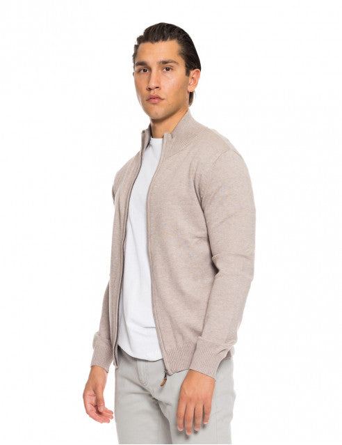 BEIGE ΠΛΕΚΤH ΖΑΚΕΤΑ BISTON (52-206-001/beige)