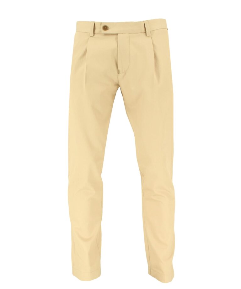 BEIGE ΥΦΑΣΜΑΤΙΝΟ ΠΑΝΤΕΛΟΝΙ MAKIS TSELIOS (B1146.4)
