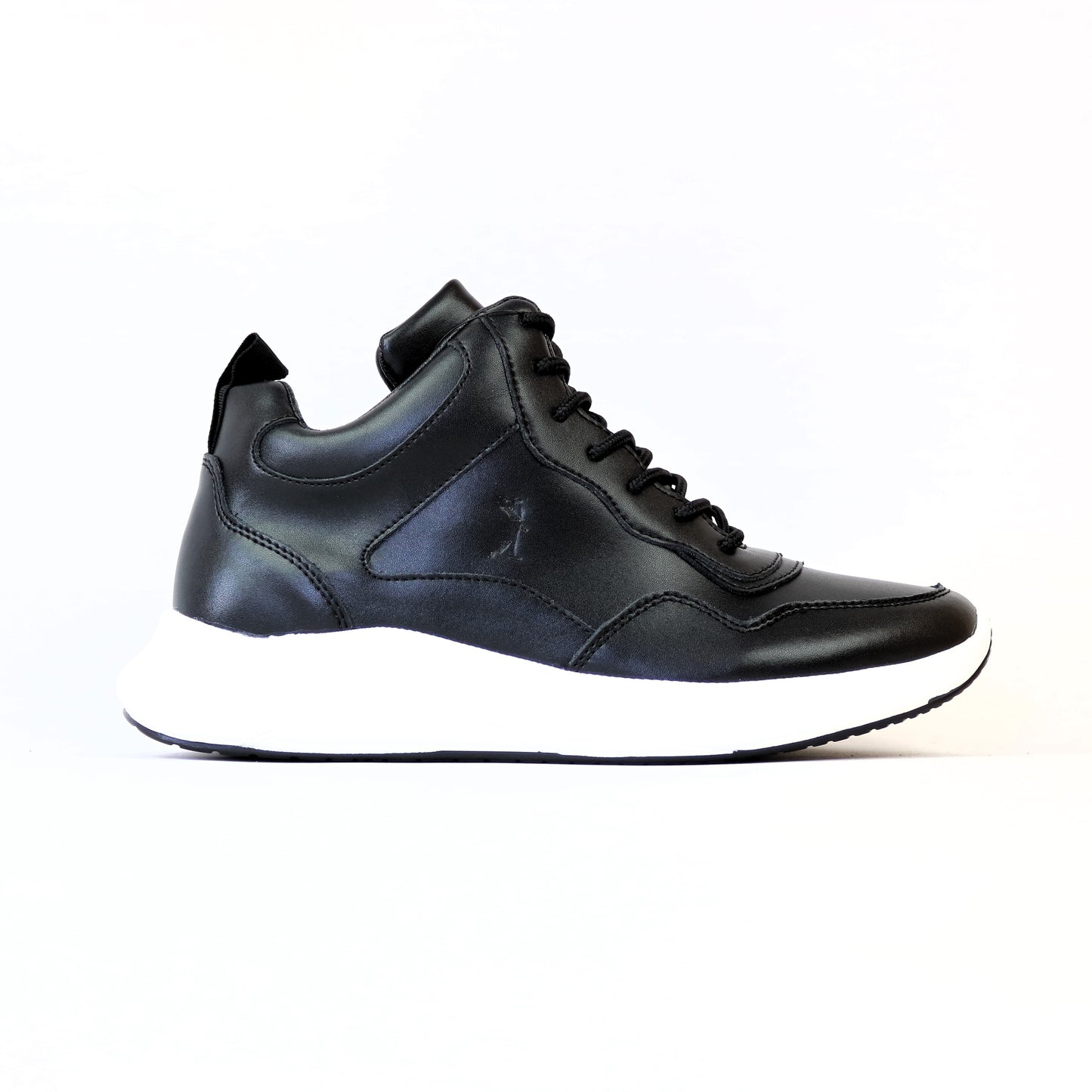 ΜΑΥΡΟ ΔΕΡΜΑΤΙΝΟ SNEAKER GREEN STEP (RS20222-3B)