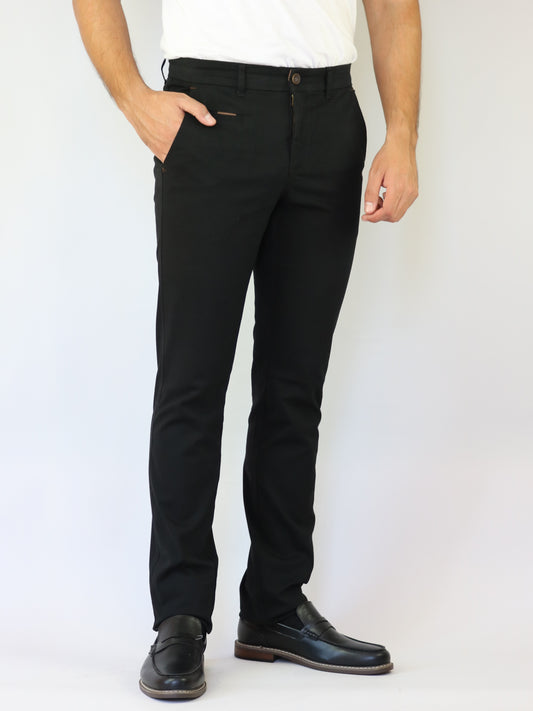 ΜΑΥΡΟ CHINOS ΠΑΝΤΕΛΟΝΙ TRIAL ΣΕ ΣΤΕΝΗ ΓΡΑΜΜΗ (23 TAYLOR)