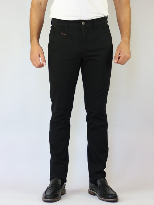 ΜΑΥΡΟ CHINOS ΠΑΝΤΕΛΟΝΙ TRIAL ΣΕ ΣΤΕΝΗ ΓΡΑΜΜΗ (23 TAYLOR)