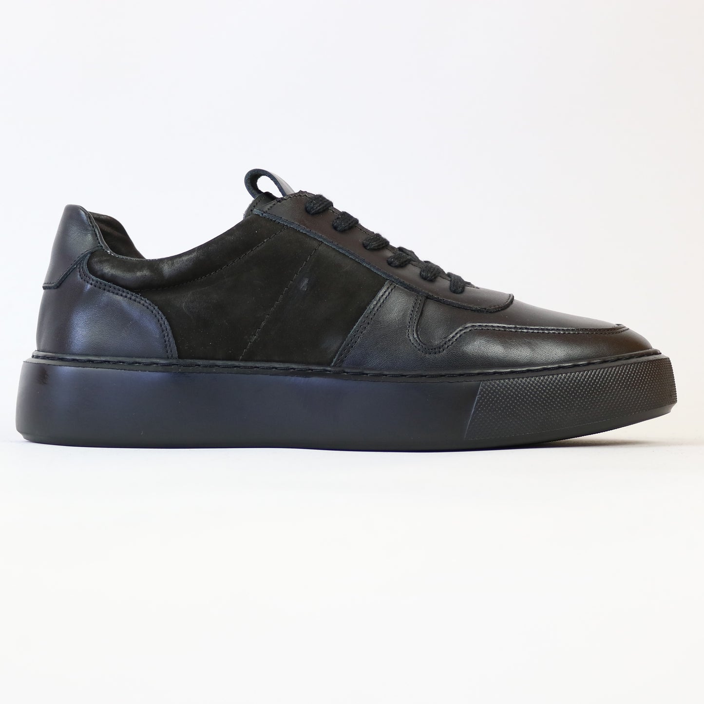 ΜΑΥΡΟ ΔΕΡΜΑΤΙΝΟ SNEAKER GIACOMO CARLO (900-9 BLACK)