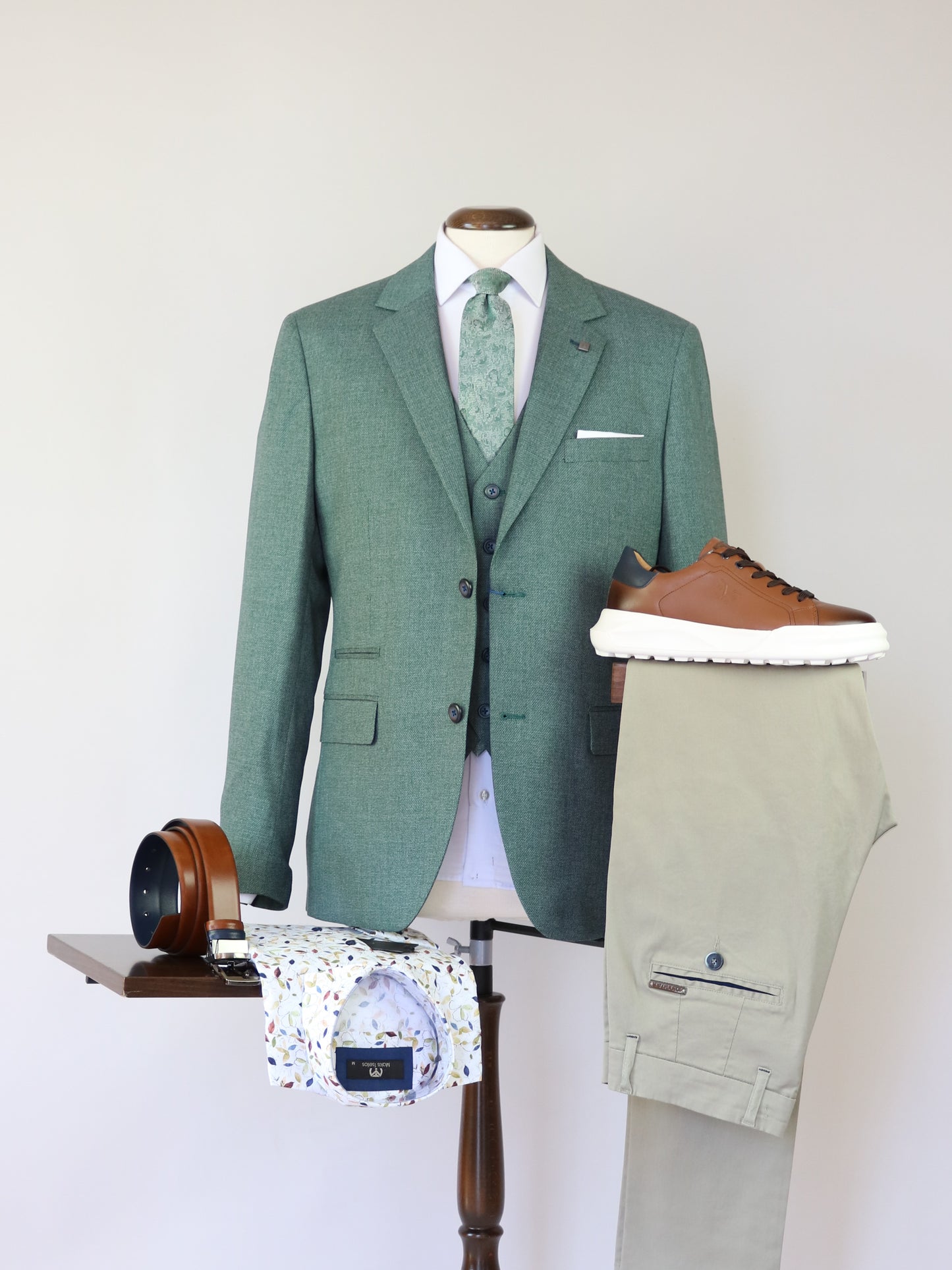 ΣΑΚΑΚΙ LEONARDO ΣΕ ΑΠΟΧΡΩΣΗ MENTA ΚΑΙ ΚΑΝΟΝΙΚΗ ΓΡΑΜΜΗ (09013079/62)