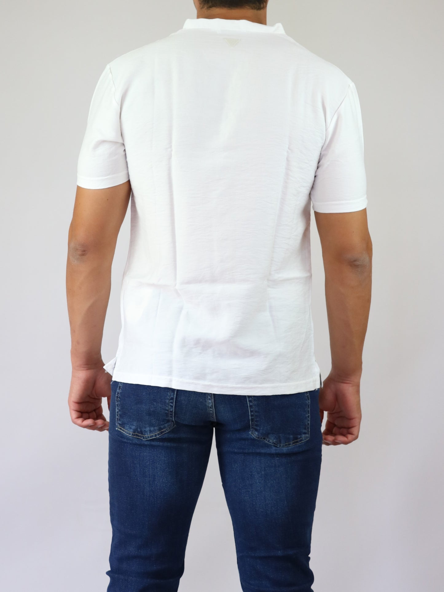 ΛΕΥΚΟ T-SHIRT ΜΕ ΚΟΥΜΠΙΑ REBEL (8050)