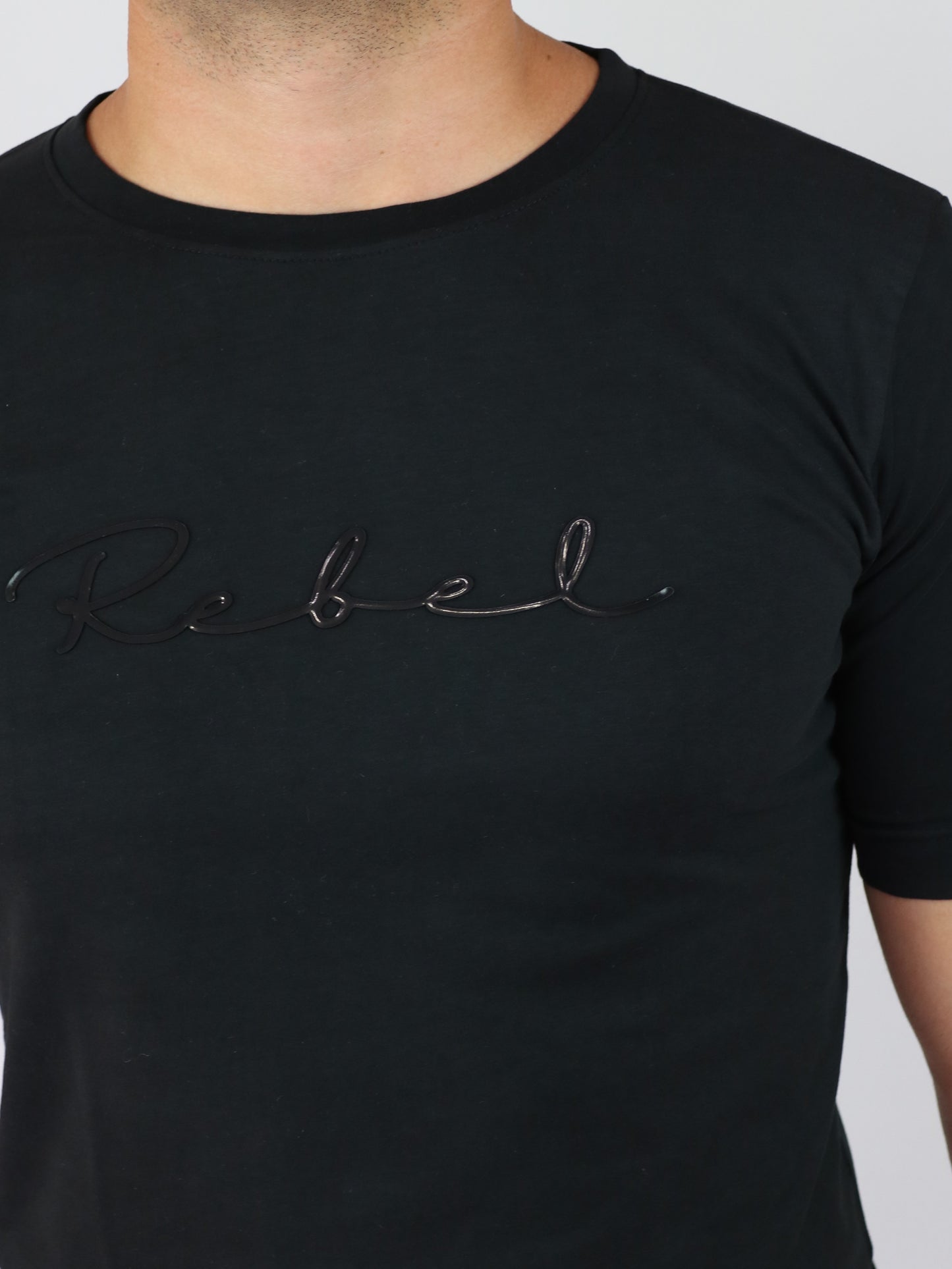 ΜΑΥΡΟ T-SHIRT REBEL (8023)