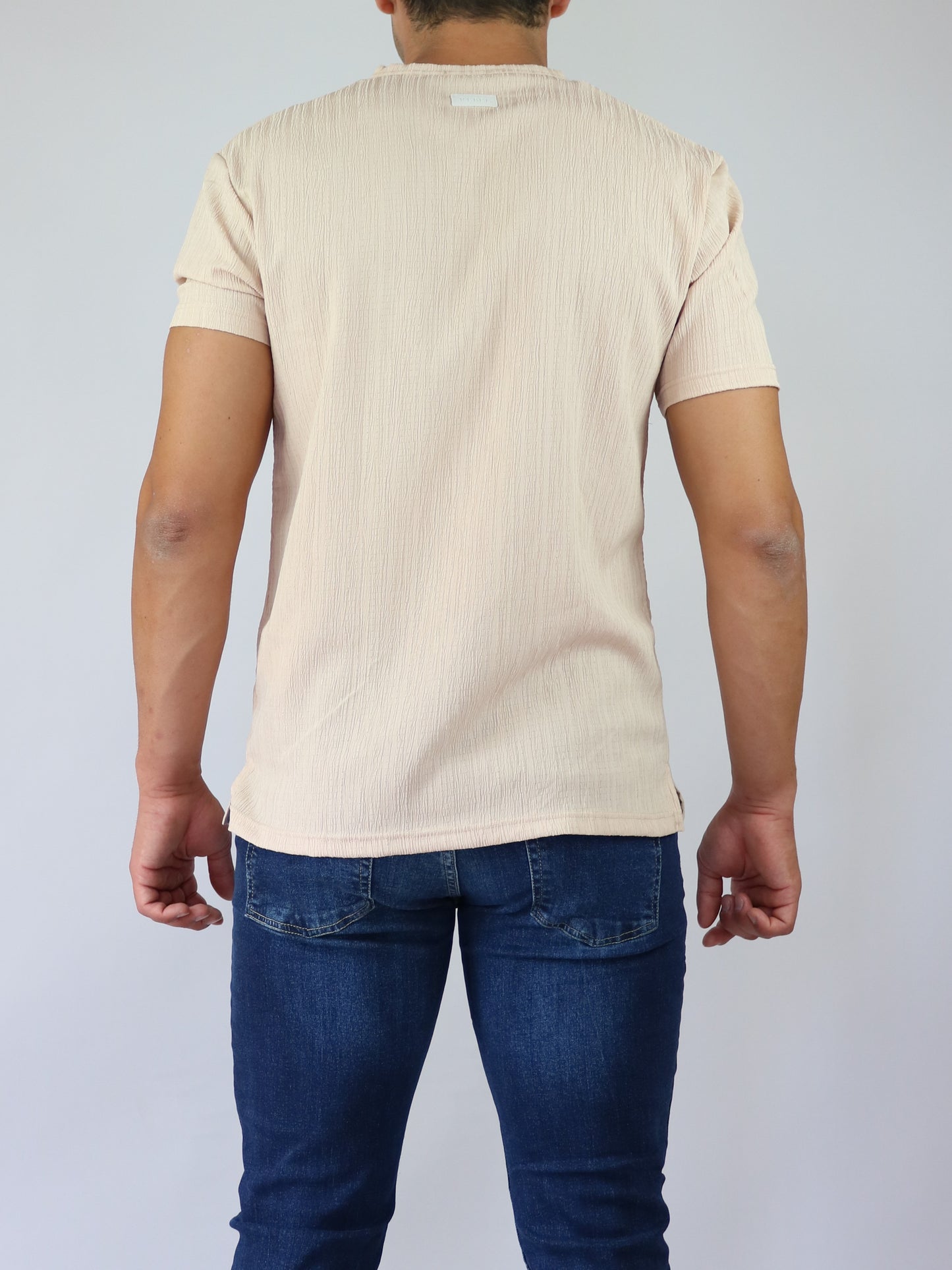 ΜΠΕΖ ΑΝΑΓΛΥΦΟ T-SHIRT ΜΕ ΚΟΥΜΠΙΑ REBEL (8056)