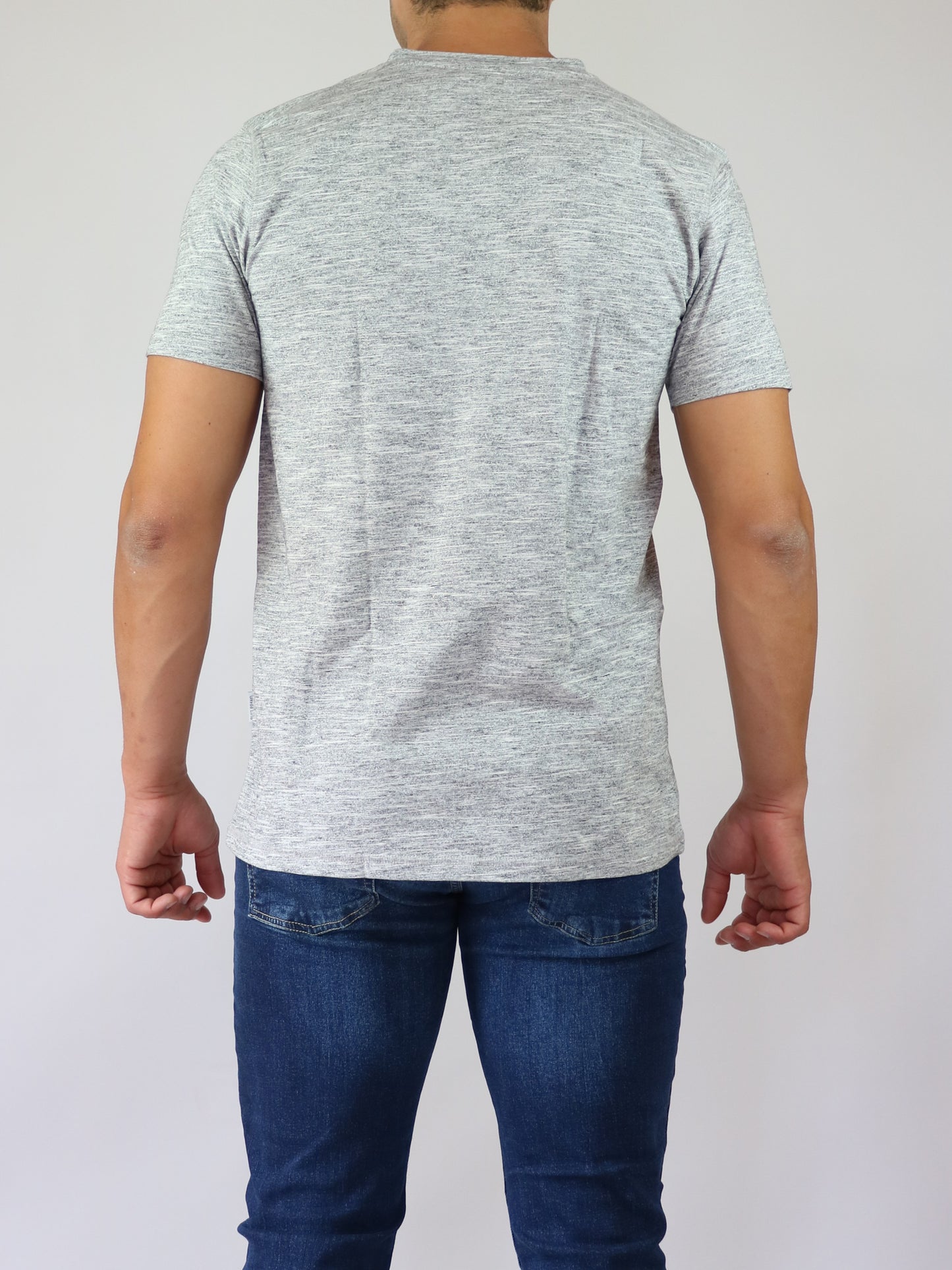 ΓΚΡΙ T-SHIRT ΜΕ ΚΟΥΜΠΙΑ MARCUS (200523/9501 Lt grey mix)