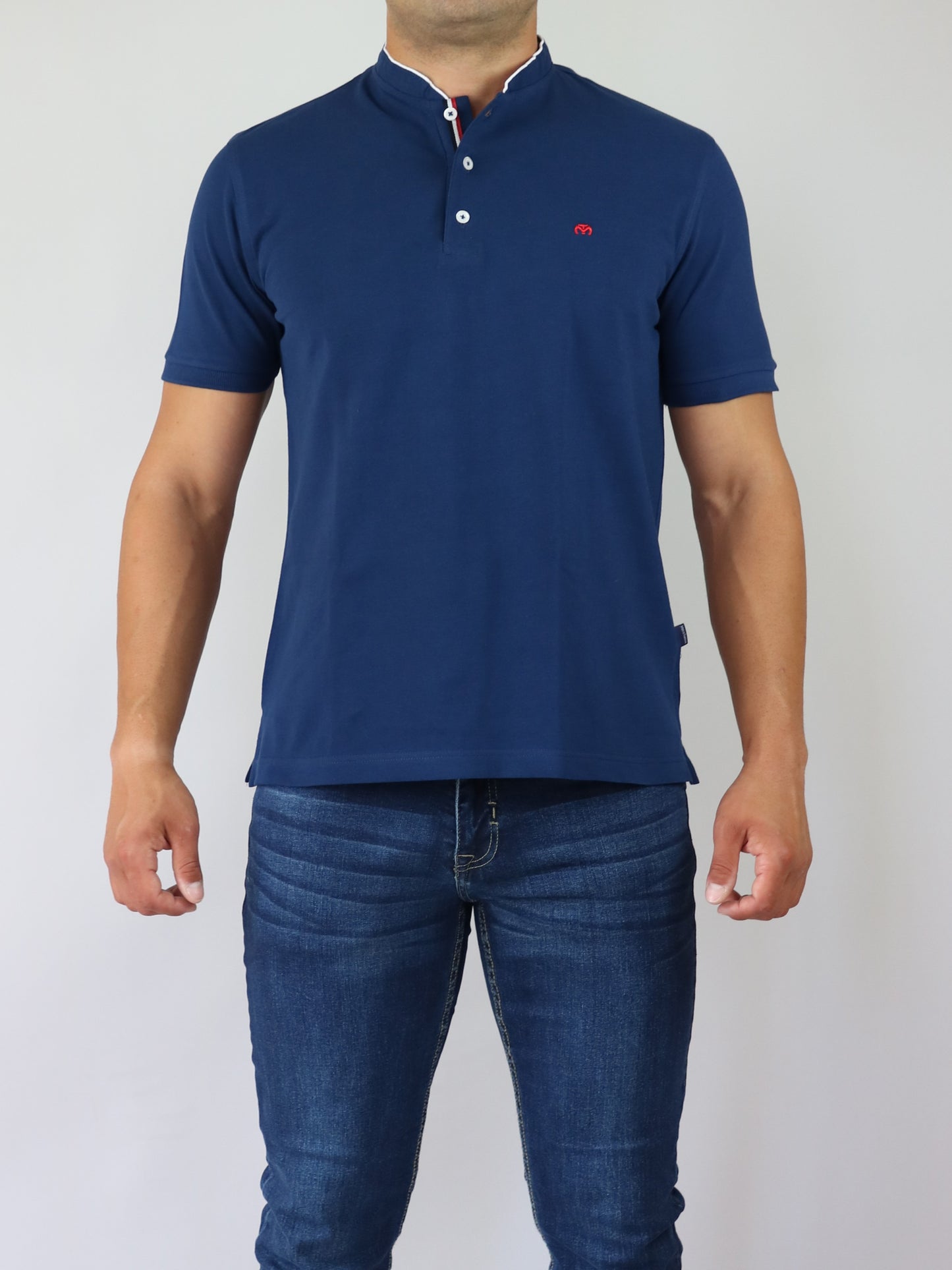 INDIGO POLO MAKIS TSELIOS ΜΕ ΜΑΟ ΓΙΑΚΑ (BΝ321.5)