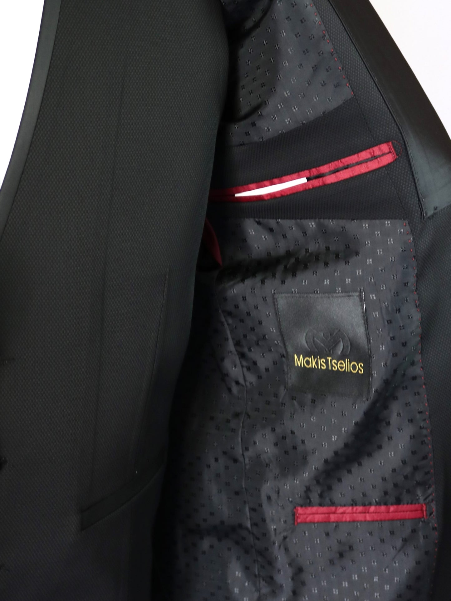 3-PIECE ΜΑΥΡΟ ΓΑΜΠΡΙΑΤΙΚΟ ΚΟΣΤΟΥΜΙ MAKIS TSELIOS (B1030.2)