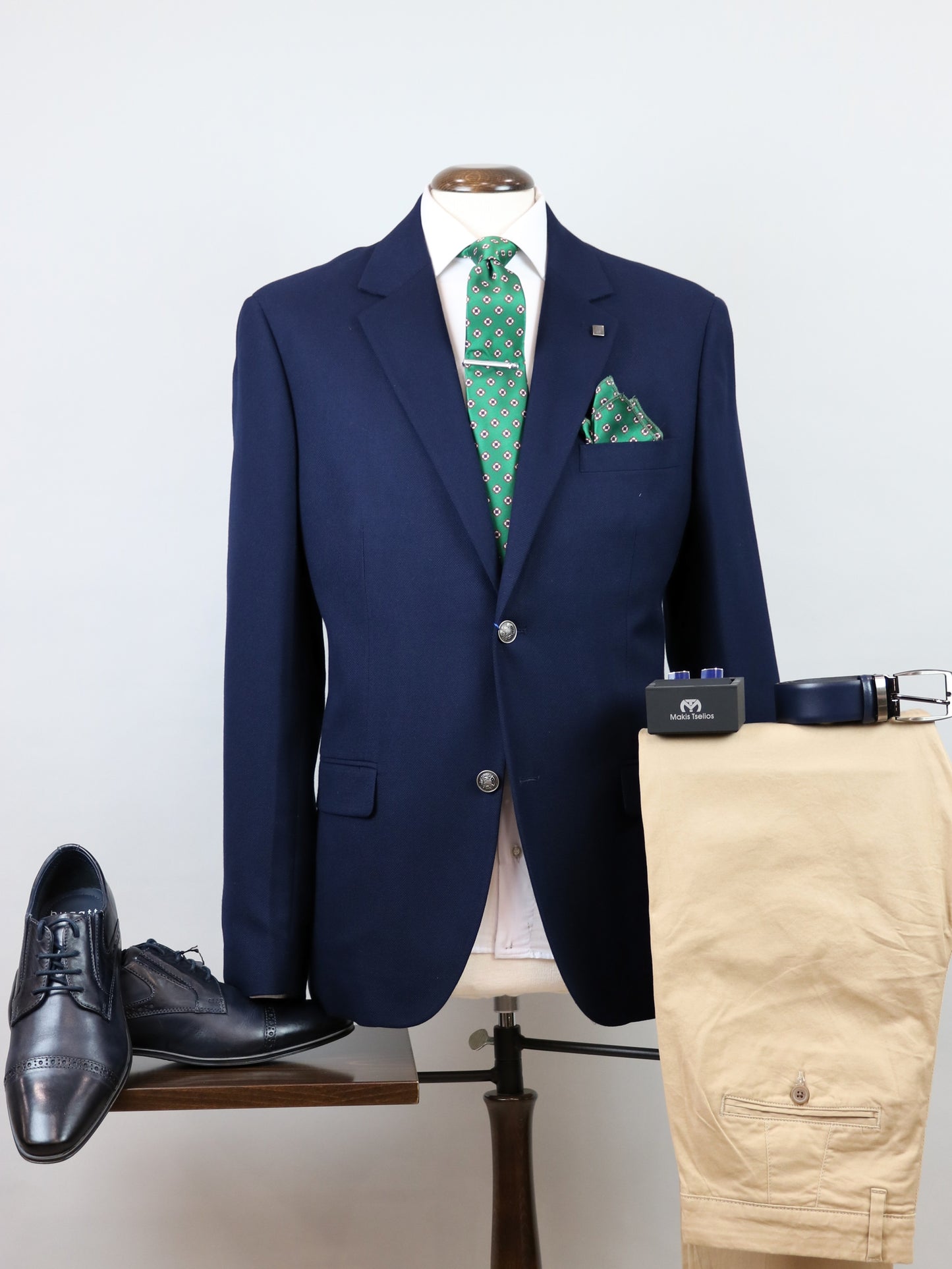 DARK BLUE BLAZER LEONARDO ΣΕ ΚΑΝΟΝΙΚΗ ΓΡΑΜΜΗ (090190130/16)