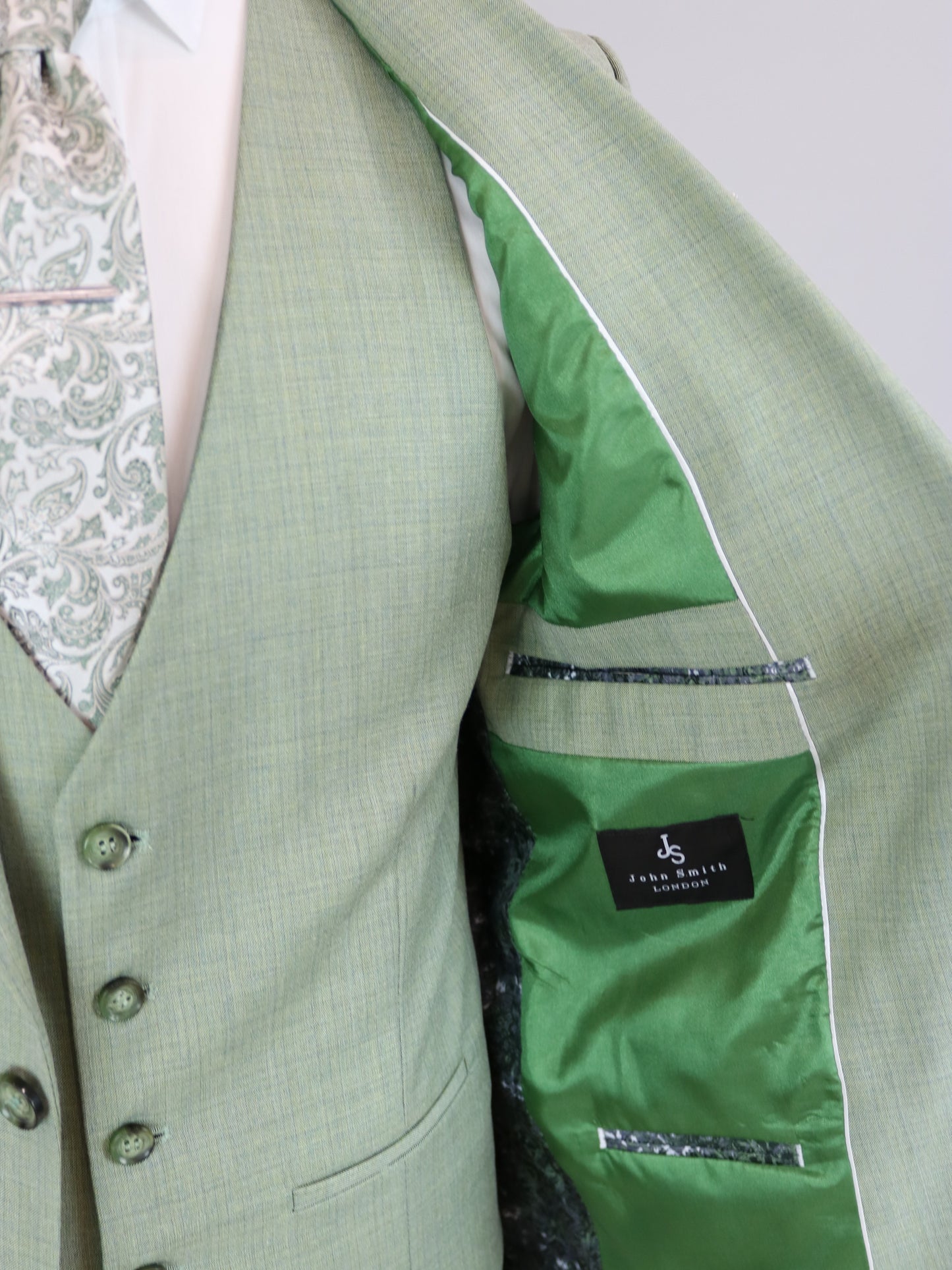 3-PIECE ΜΕΝΤΑ ΚΟΣΤΟΥΜΙ SLIM FIT (4303/green)