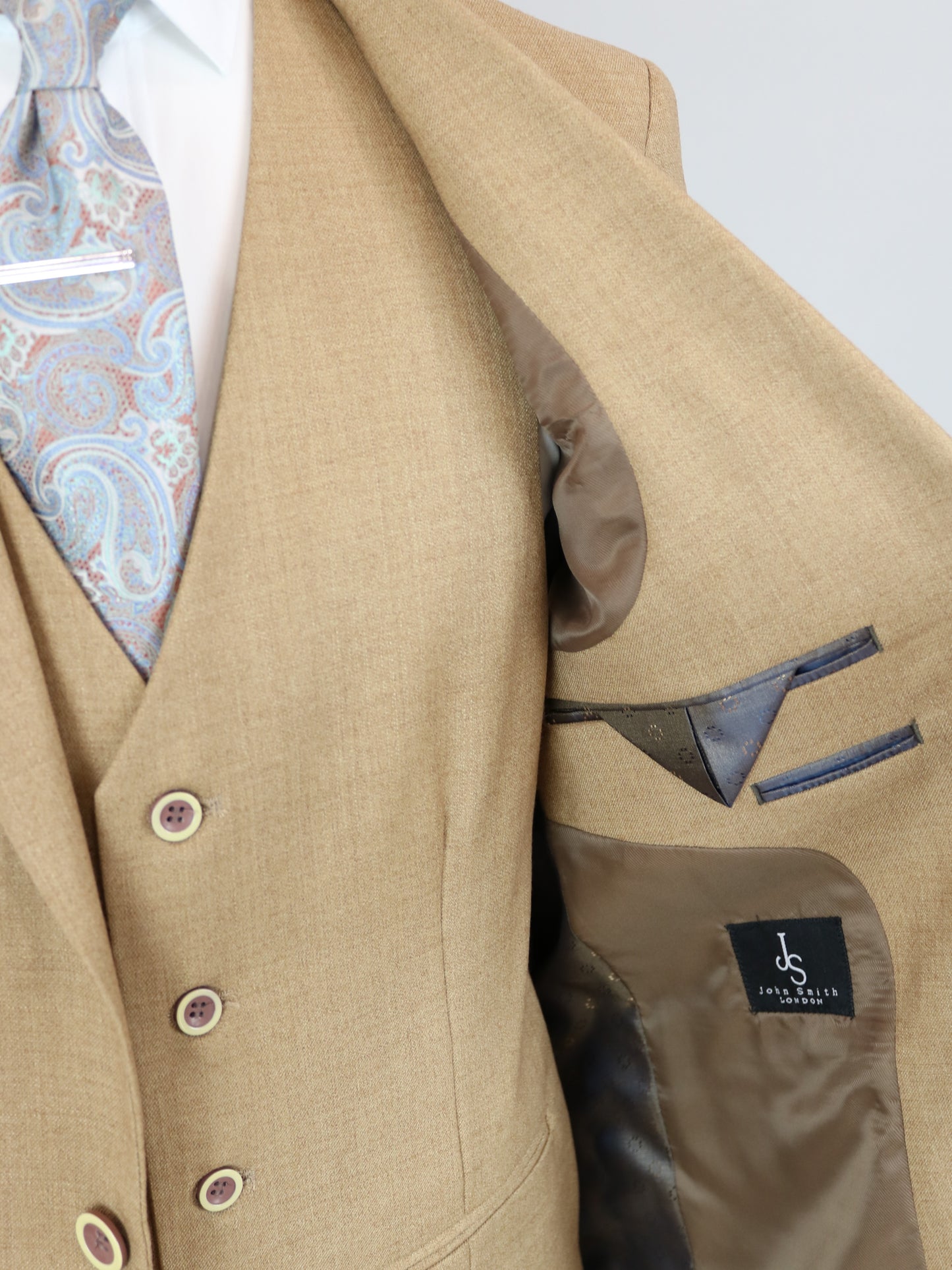 3-PIECE CAMEL ΚΟΣΤΟΥΜΙ SLIM FIT (91124/37)
