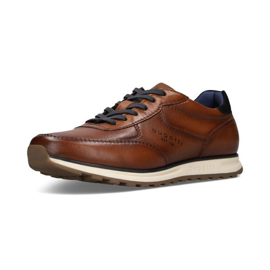 CAMEL ΔΕΡΜΑΤΙΝΟ SNEAKER BUGATTI (335-A021P-4000-6300/cognac)
