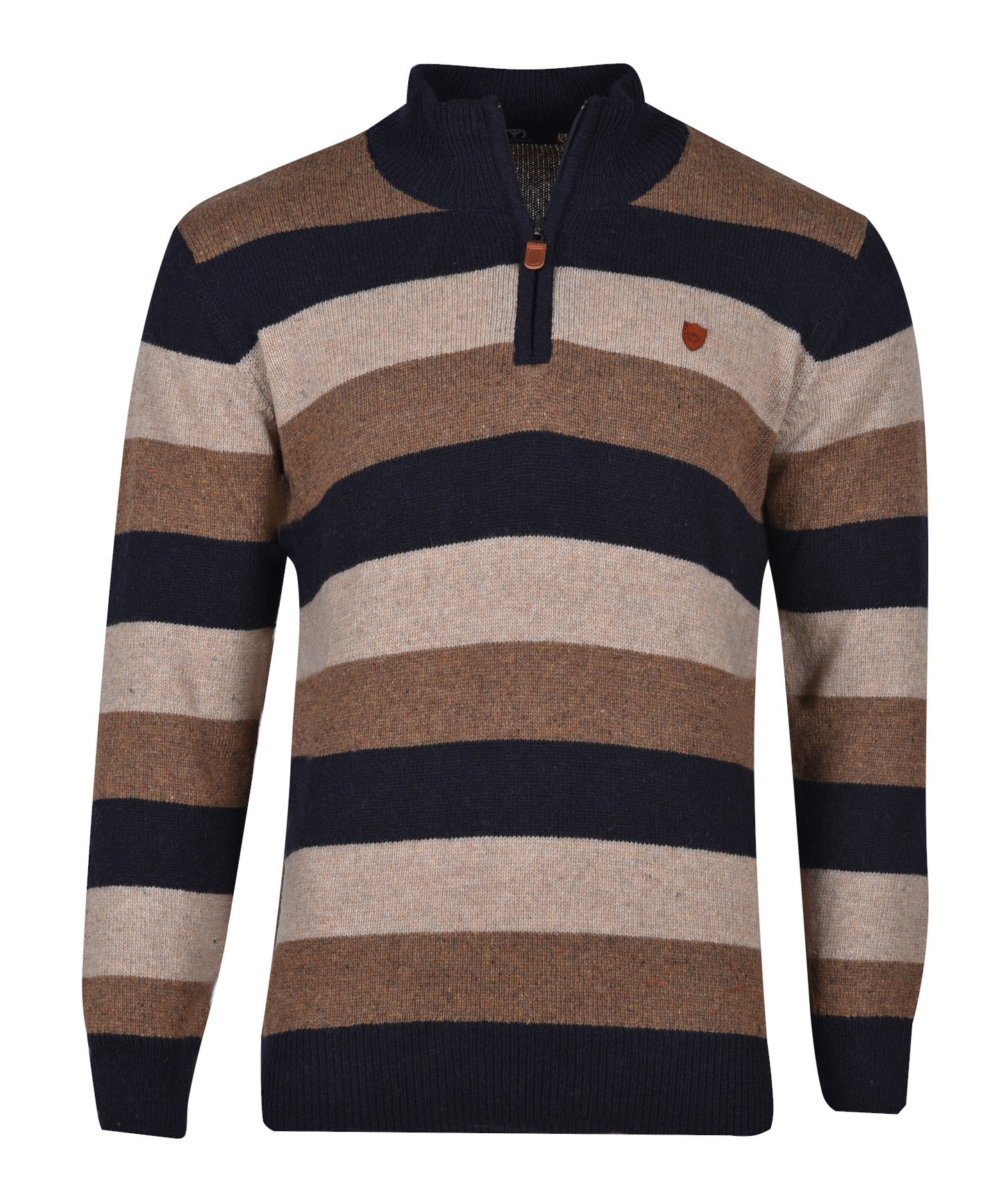ΠΡΟΣΦΟΡΑ BEIGE ΡΙΓΕ ΠΛΕΚΤΗ ΜΠΛΟΥΖΑ ΜΕ ΖΙΠ MAKIS TSELIOS (P5175.3)