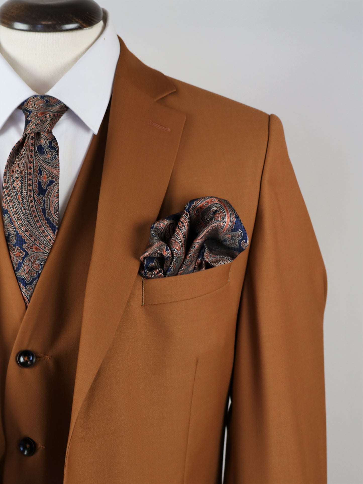 3-PIECE ΚΟΣΤΟΥΜΙ ΤΑΜΠΑ MAKIS TSELIOS ΣΕ ΣΤΕΝΗ ΓΡΑΜΜΗ (B1011.4)