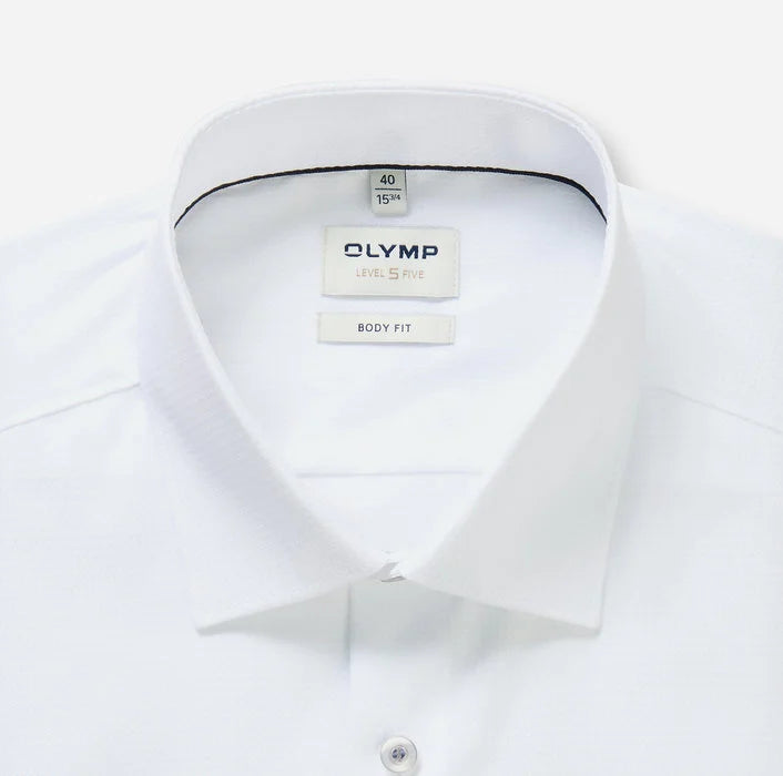ΛΕΥΚΟ ΑΝΑΓΛΥΦΟ ΠΟΥΚΑΜΙΣΟ OLYMP SLIM FIT (2022/14/00)
