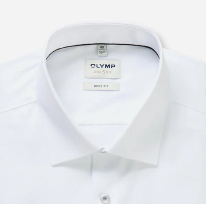 ΛΕΥΚΟ ΑΝΑΓΛΥΦΟ ΠΟΥΚΑΜΙΣΟ OLYMP SLIM FIT (2022/14/00)