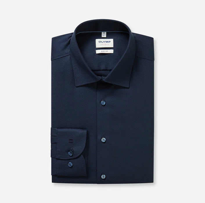 BLUE BLACK ΑΝΑΓΛΥΦΟ ΠΟΥΚΑΜΙΣΟ OLYMP SLIM FIT (2022/14/18)