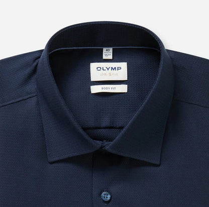 BLUE BLACK ΑΝΑΓΛΥΦΟ ΠΟΥΚΑΜΙΣΟ OLYMP SLIM FIT (2022/14/18)