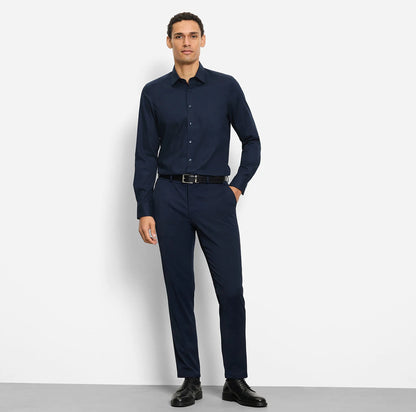 BLUE BLACK ΑΝΑΓΛΥΦΟ ΠΟΥΚΑΜΙΣΟ OLYMP SLIM FIT (2022/14/18)