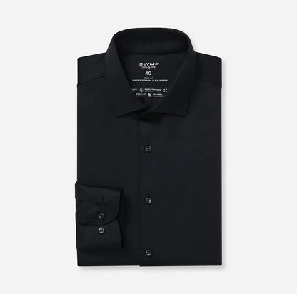ΜΑΥΡΟ ΕΛΑΣΤΙΚΟ ΠΟΥΚΑΜΙΣΟ OLYMP SLIM FIT (2002/84/68)