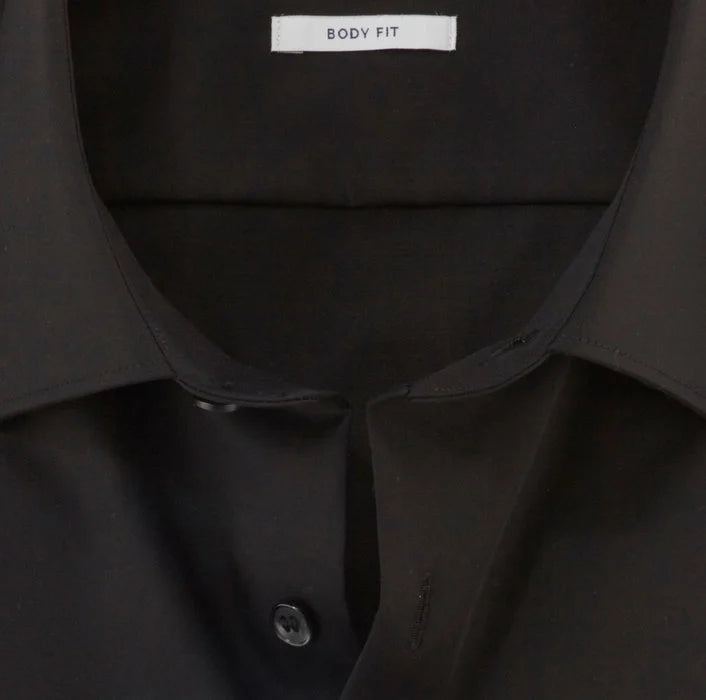 ΜΑΥΡΟ ΣΑΤΙΝΕ ΠΟΥΚΑΜΙΣΟ OLYMP SLIM FIT (2093/74/68)