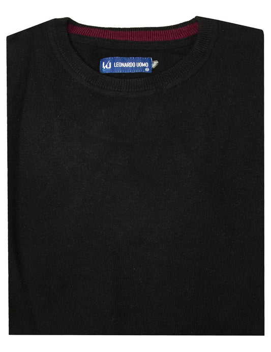 ΠΡΟΣΦΟΡΑ ΜΑΥΡΗ ΜΠΛΟΥΖΑ LEONARDO ΜΕ ΛΑΙΜΟΚΟΨΗ (02101/black)