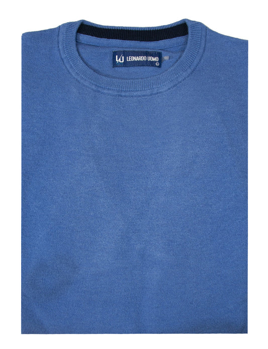 ΠΡΟΣΦΟΡΑ INDIGO ΜΠΛΟΥΖΑ LEONARDO ΜΕ ΛΑΙΜΟΚΟΨΗ (02101/sky)