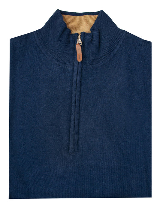 ΠΡΟΣΦΟΡΑ NAVY ΜΠΛΟΥΖΑ LEONARDO ΜΕ ΖΙΠ (02102/blue)