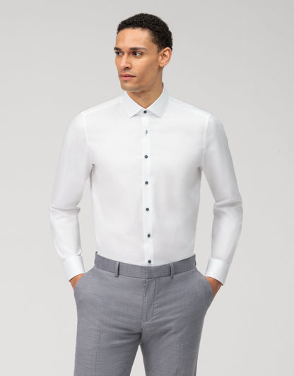 ΛΕΥΚΟ ΠΟΥΚΑΜΙΣΟ OLYMP LEVEL 5 - BODY FIT (2114/44/00)