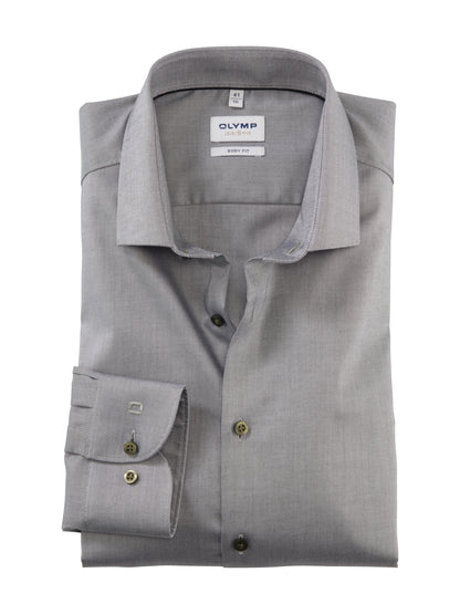 ΓΚΡΙ ΠΟΥΚΑΜΙΣΟ OLYMP LEVEL 5 - BODY FIT (2114/44/47)