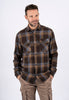 ΚΑΦΕ ΚΑΡΟ OVERSHIRT PRE END ΣΕ ΚΑΝΟΝΙΚΗ ΓΡΑΜΜΗ (dixon check/6031 ultra dark brown)