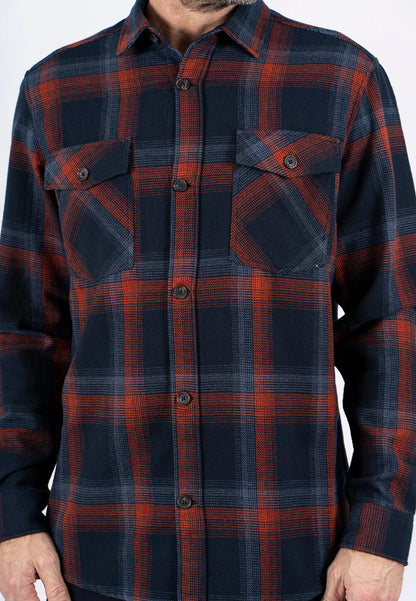 ΜΠΛΕ ΚΑΡΟ OVERSHIRT PRE END ΣΕ ΚΑΝΟΝΙΚΗ ΓΡΑΜΜΗ (dixon check/7073 dark denim)
