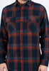 ΜΠΛΕ ΚΑΡΟ OVERSHIRT PRE END ΣΕ ΚΑΝΟΝΙΚΗ ΓΡΑΜΜΗ (dixon check/7073 dark denim)