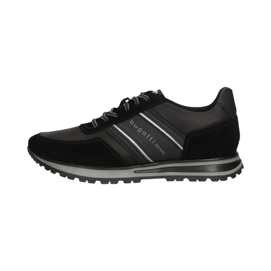 ΜΑΥΡΟ ΔΕΡΜΑΤΙΝΟ SNEAKER BUGATTI (331-AG806-1432-1010 black)