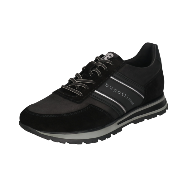 ΜΑΥΡΟ ΔΕΡΜΑΤΙΝΟ SNEAKER BUGATTI (331-AG806-1432-1010 black)