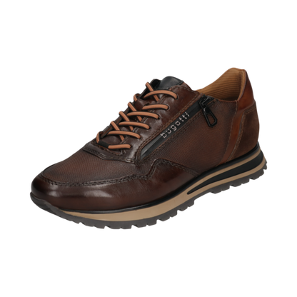 ΚΑΦΕ ΔΕΡΜΑΤΙΝΟ SNEAKER BUGATTI (331-AG809-4100-6000 brown)