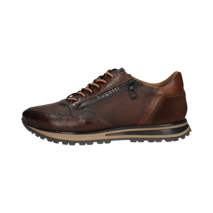 ΚΑΦΕ ΔΕΡΜΑΤΙΝΟ SNEAKER BUGATTI (331-AG809-4100-6000 brown)