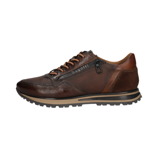 ΚΑΦΕ ΔΕΡΜΑΤΙΝΟ SNEAKER BUGATTI (331-AG809-4100-6000 brown)