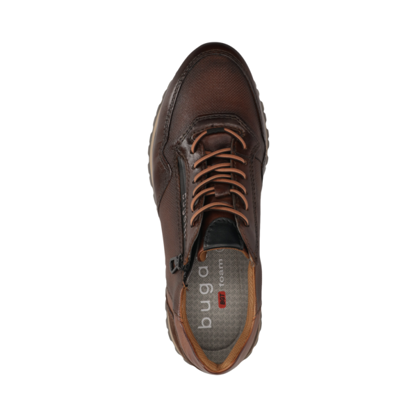 ΚΑΦΕ ΔΕΡΜΑΤΙΝΟ SNEAKER BUGATTI (331-AG809-4100-6000 brown)