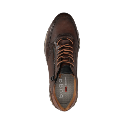 ΚΑΦΕ ΔΕΡΜΑΤΙΝΟ SNEAKER BUGATTI (331-AG809-4100-6000 brown)