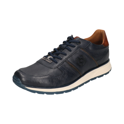 NAVY ΔΕΡΜΑΤΙΝΟ SNEAKER BUGATTI (331-APA03-4100-4100 dark blue)