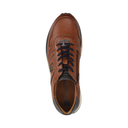CAMEL ΔΕΡΜΑΤΙΝΟ SNEAKER BUGATTI (331-APA03-4100-6300 cognac)