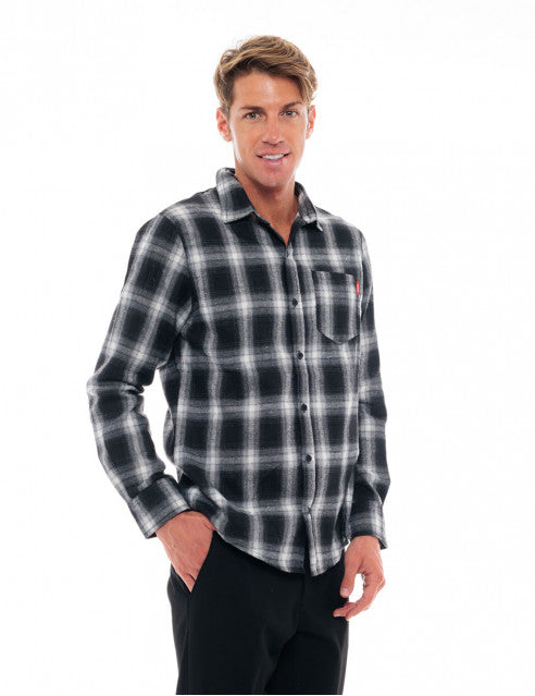 ΜΑΥΡΟ ΚΑΡΟ ΦΑΝΕΛΕΝΙΟ ΠΟΥΚΑΜΙΣΟ SPLENDID (48-203-006/black check)