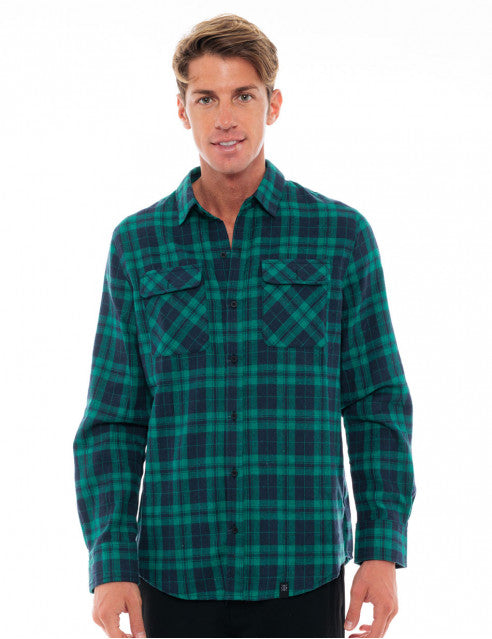 ΠΡΑΣΙΝΟ ΚΑΡΟ ΦΑΝΕΛΕΝΙΟ ΠΟΥΚΑΜΙΣΟ BISTON (48-203-006/green check)